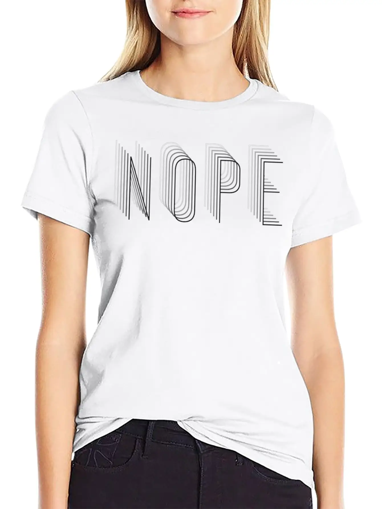 NOPE Stylish Everyday T-Shirt – Unisex Basic Cotton Tee