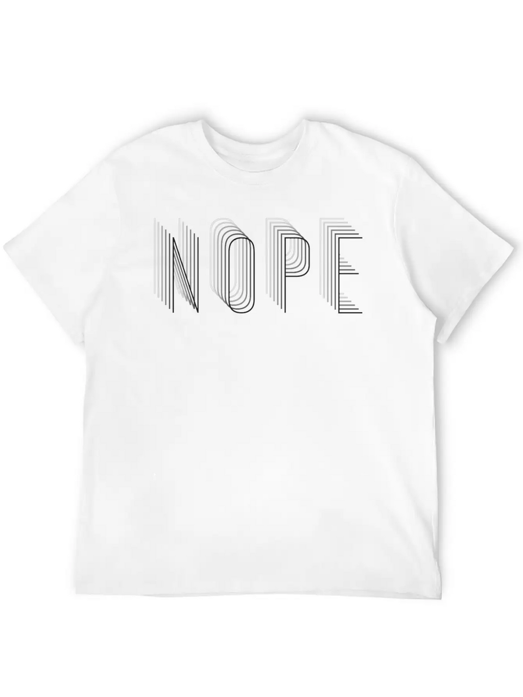 NOPE Stylish Everyday T-Shirt – Unisex Basic Cotton Tee