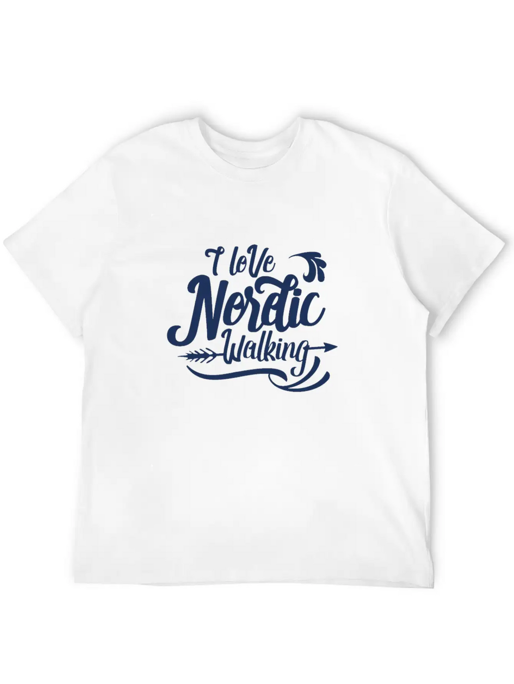 Nordic Walking Walk Classic Fit Graphic Tee For Daily Comfort – Unisex Cotton Shirt