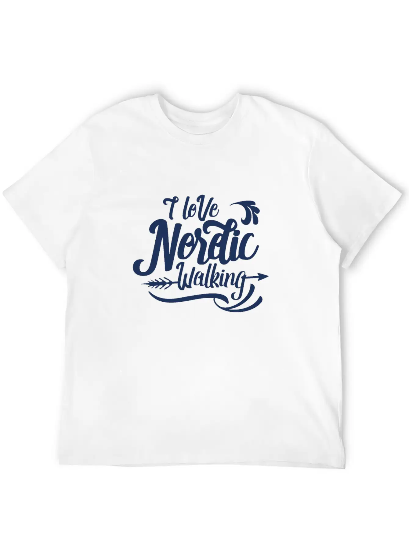 Nordic Walking Walk Classic Fit Graphic Tee For Daily Comfort – Unisex Cotton Shirt