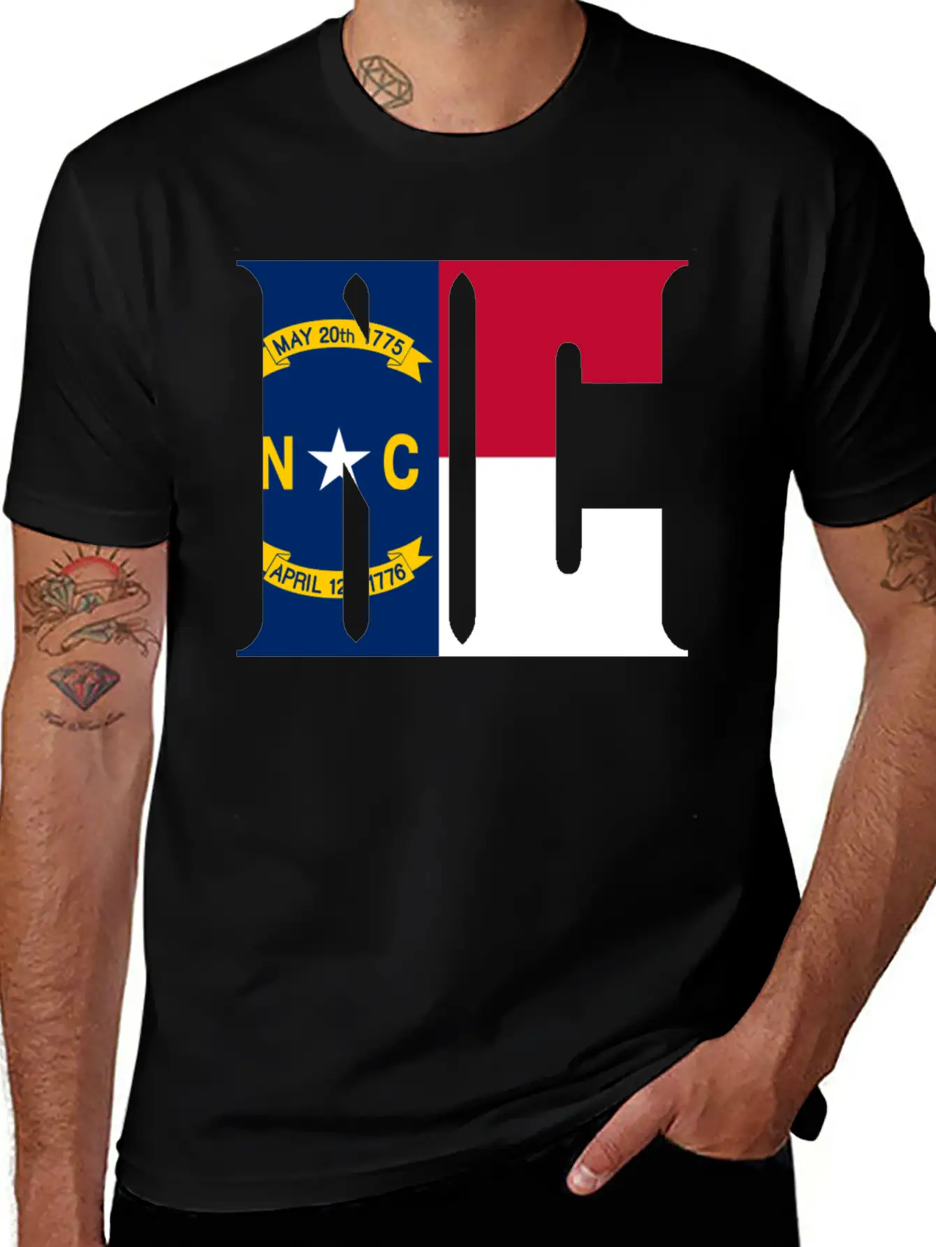 North Carolina Unisex Short Sleeve Soft Cotton T-Shirt – Casual Everyday Wear
