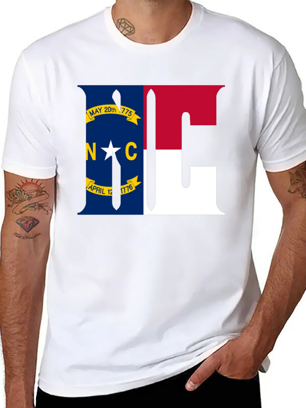 North Carolina Unisex Short Sleeve Soft Cotton T-Shirt – Casual Everyday Wear