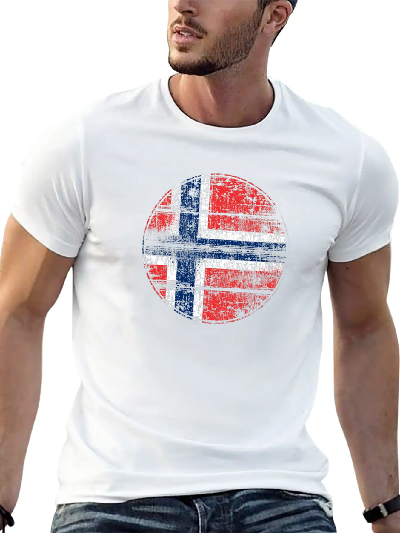 Norway Flag Stylish Everyday T-Shirt – Unisex Basic Cotton Tee