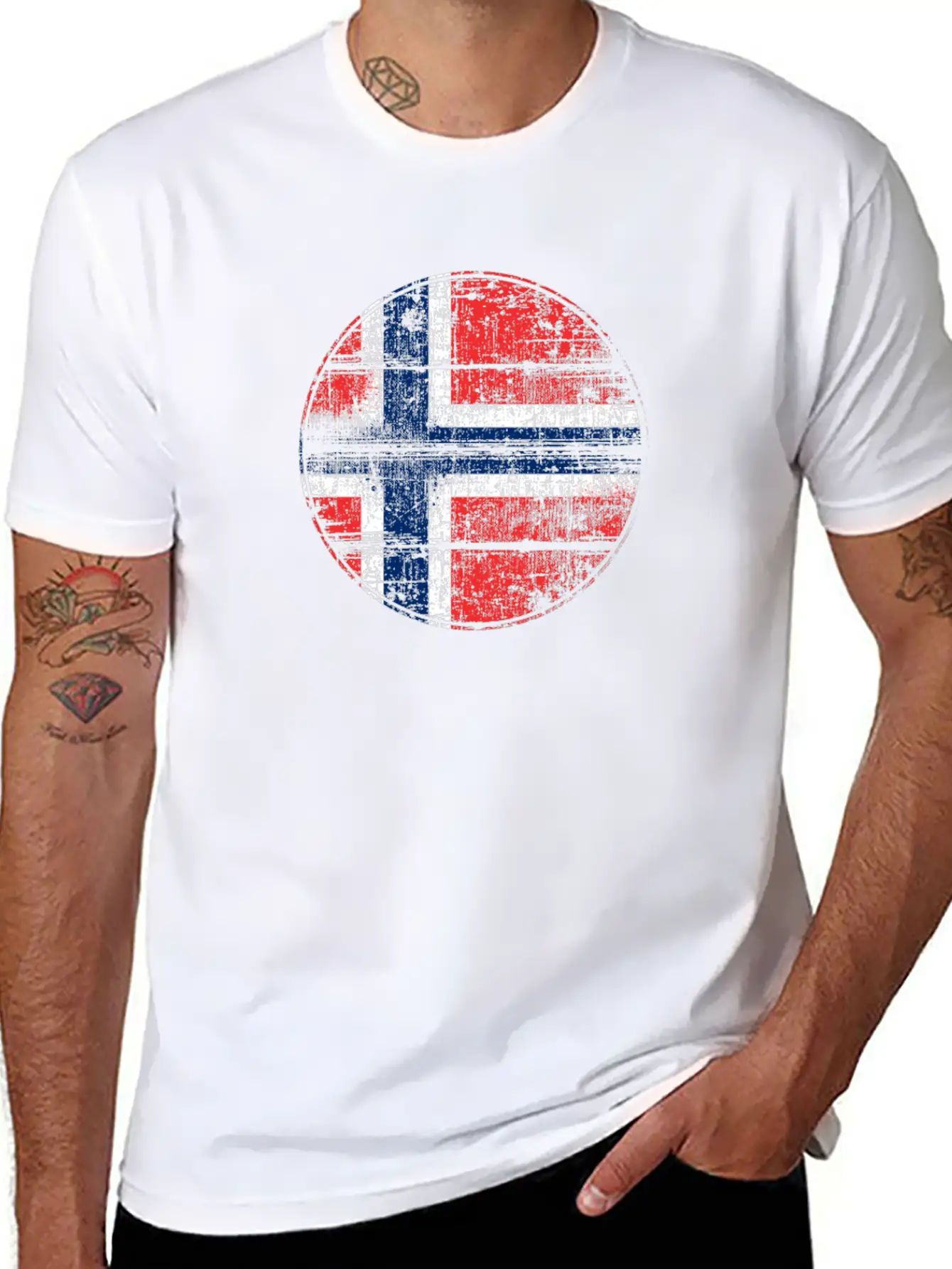 Norway Flag Stylish Everyday T-Shirt – Unisex Basic Cotton Tee