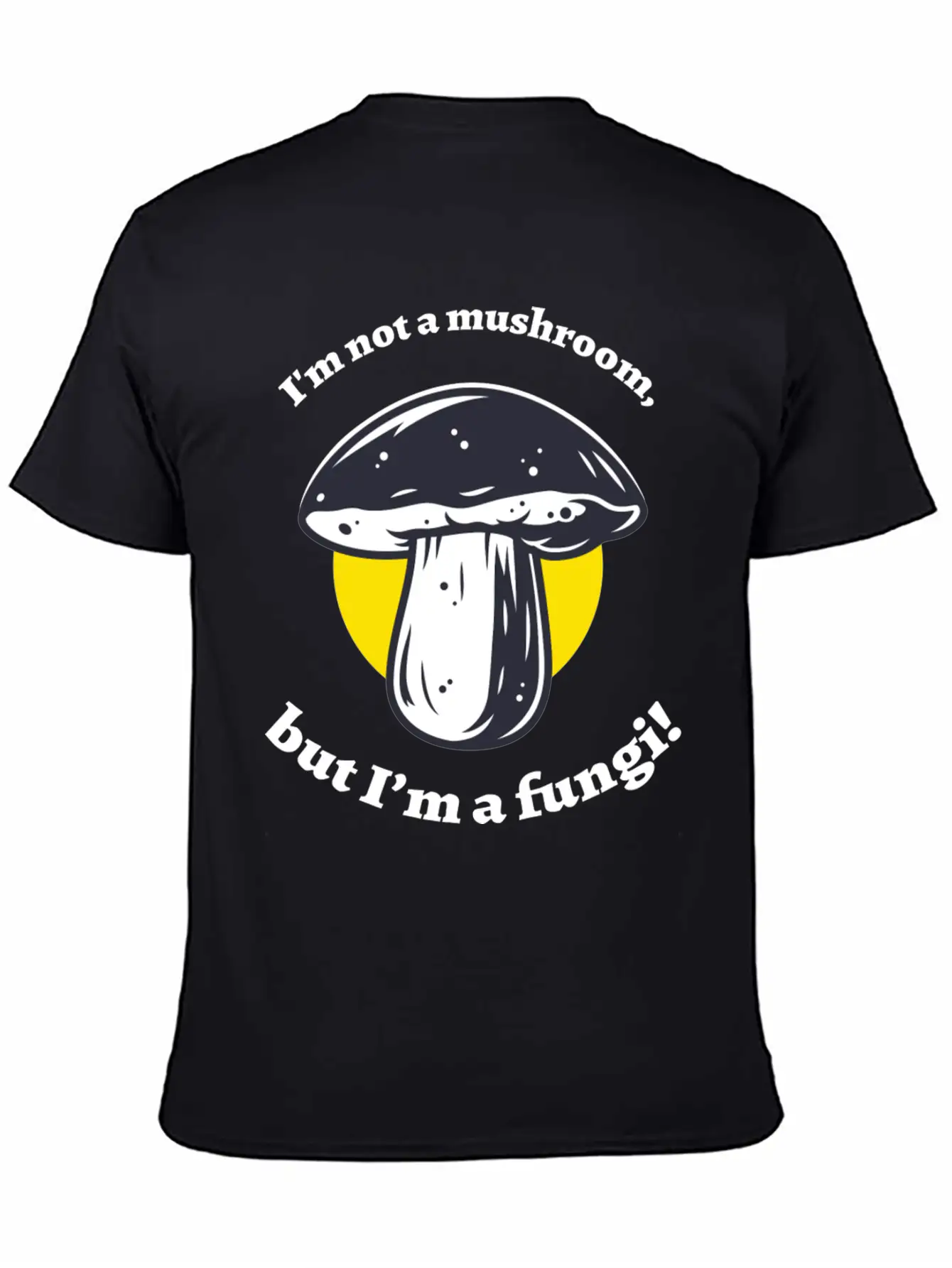 Not A Mushroom Mushroom Collecting Stylish Everyday T-Shirt – Unisex Basic Cotton Tee