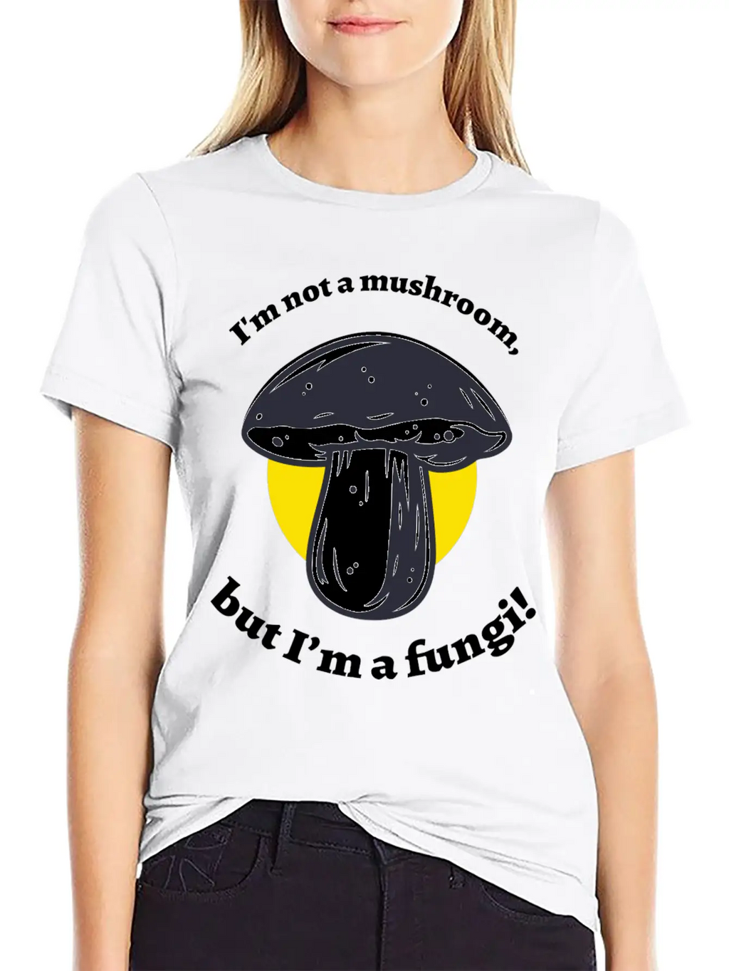 Not A Mushroom Mushroom Collecting Stylish Everyday T-Shirt – Unisex Basic Cotton Tee
