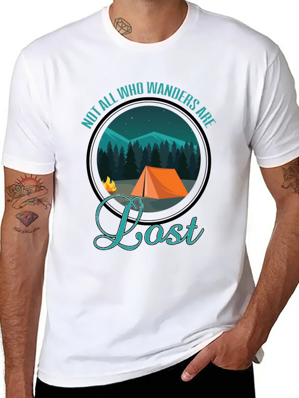 Not All Who Wanders Are Lost Essential Cotton Tee For Daily Outfits – Unisex Style
