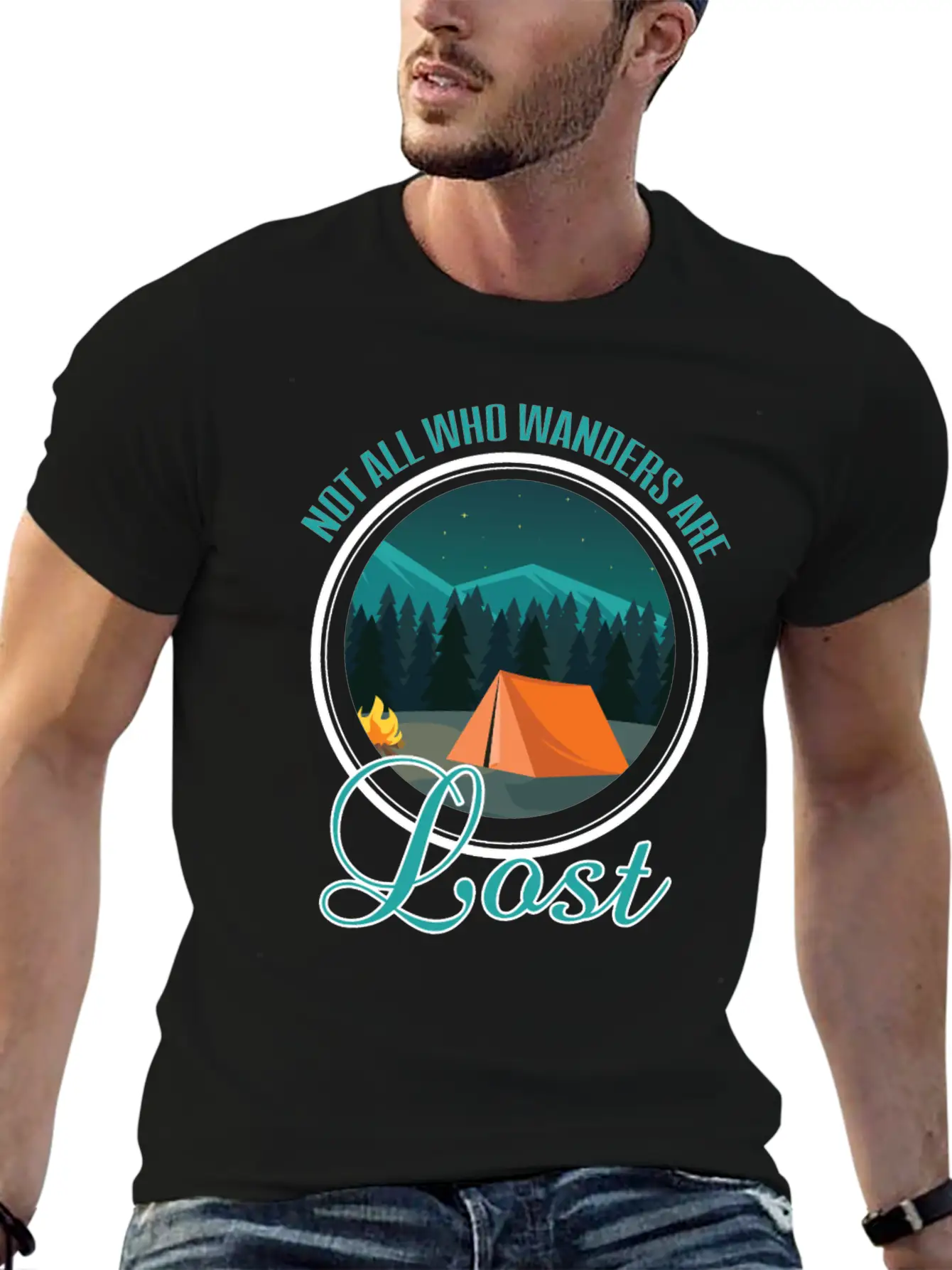 Not All Who Wanders Are Lost Essential Cotton Tee For Daily Outfits – Unisex Style
