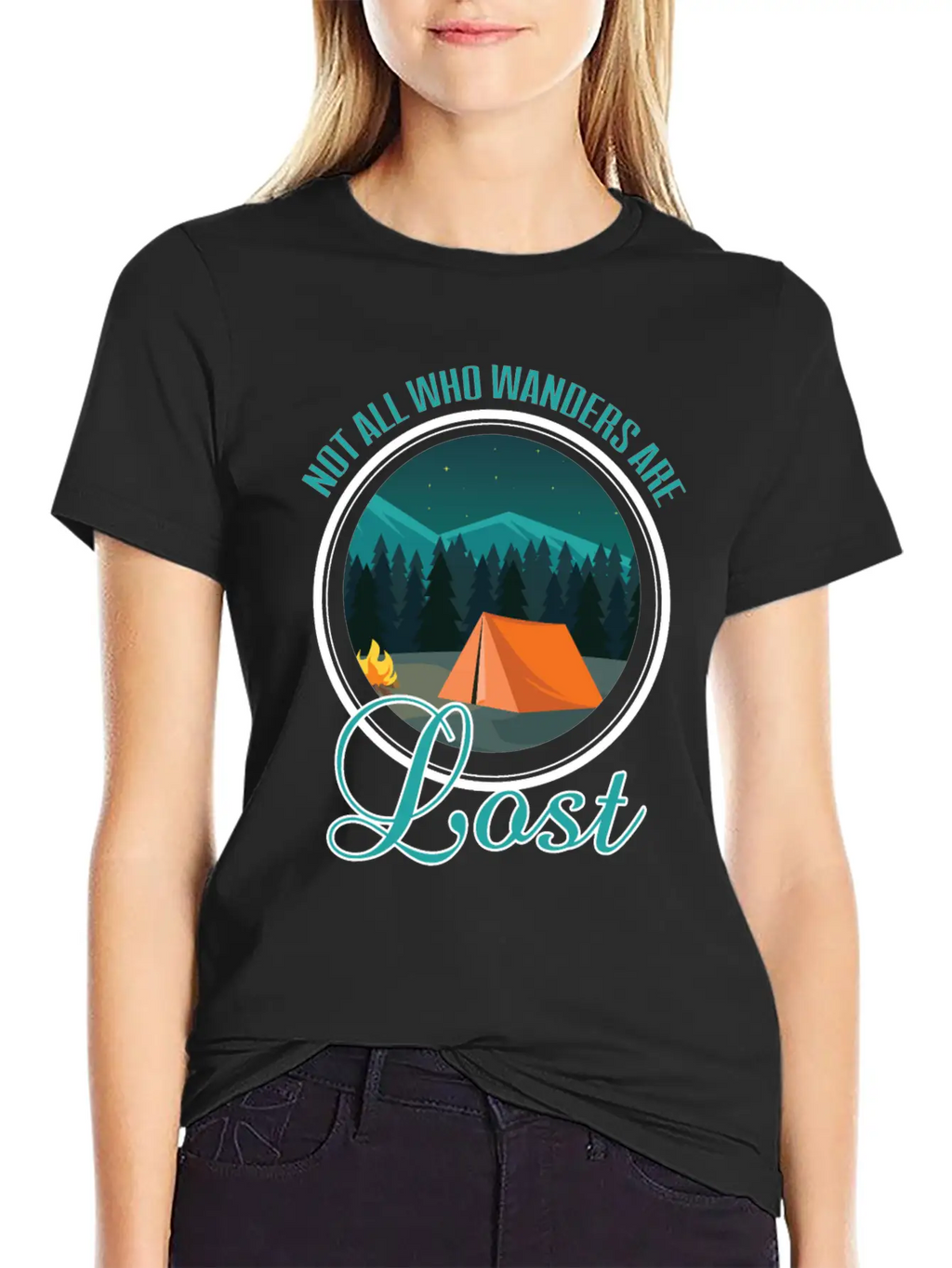 Not All Who Wanders Are Lost Essential Cotton Tee For Daily Outfits – Unisex Style