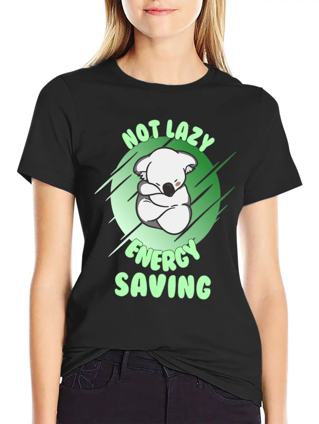 Not Lazy Energy Saving - Lazy Koala Bear Gift Unisex Casual T-Shirt – Clean Design For Daily Comfort