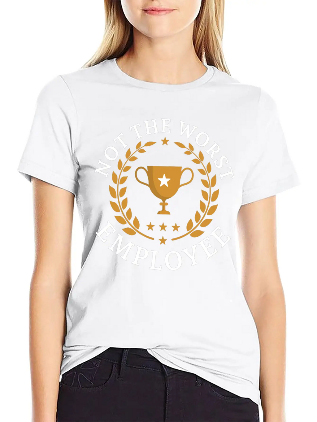 Not The Worst Employee Unisex Casual T-Shirt – Clean Design For Daily Comfort