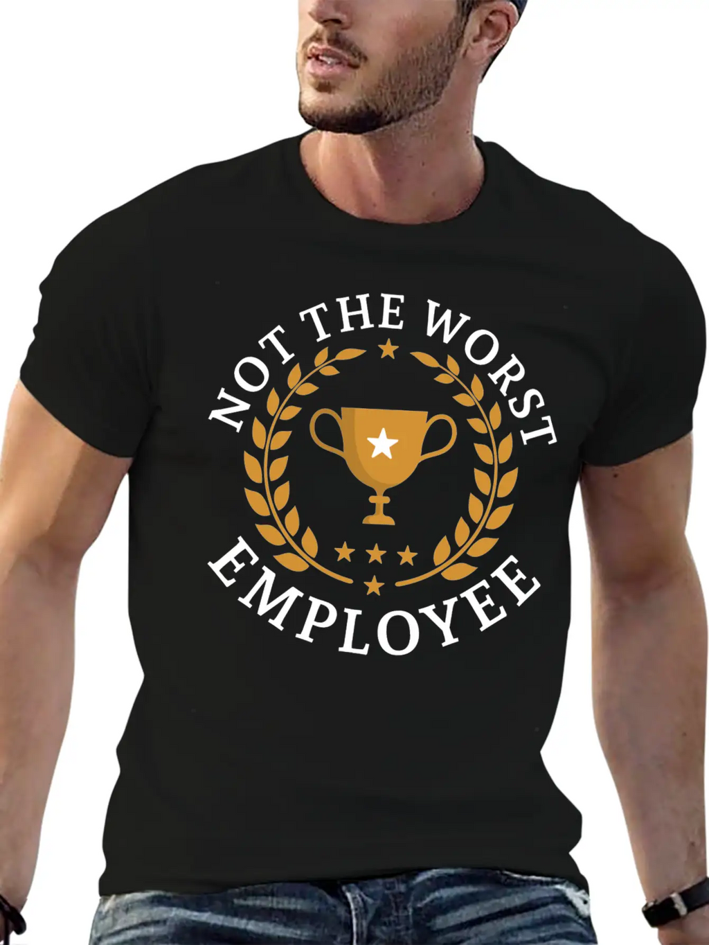 Not The Worst Employee Unisex Casual T-Shirt – Clean Design For Daily Comfort