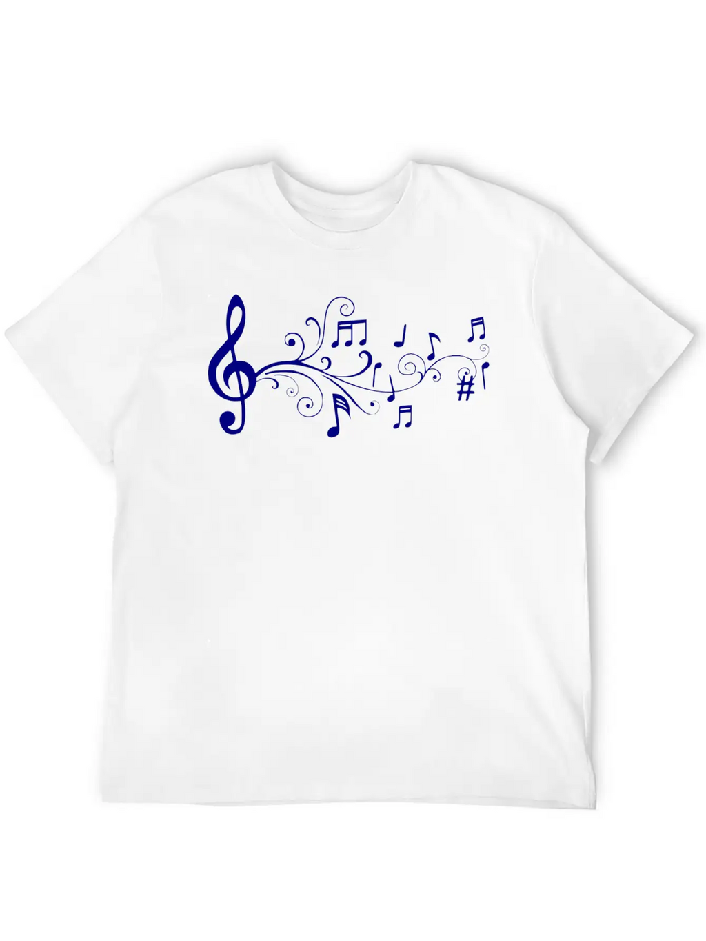 Notas Musicales Breathable Soft Cotton T-Shirt – Timeless Casual Look