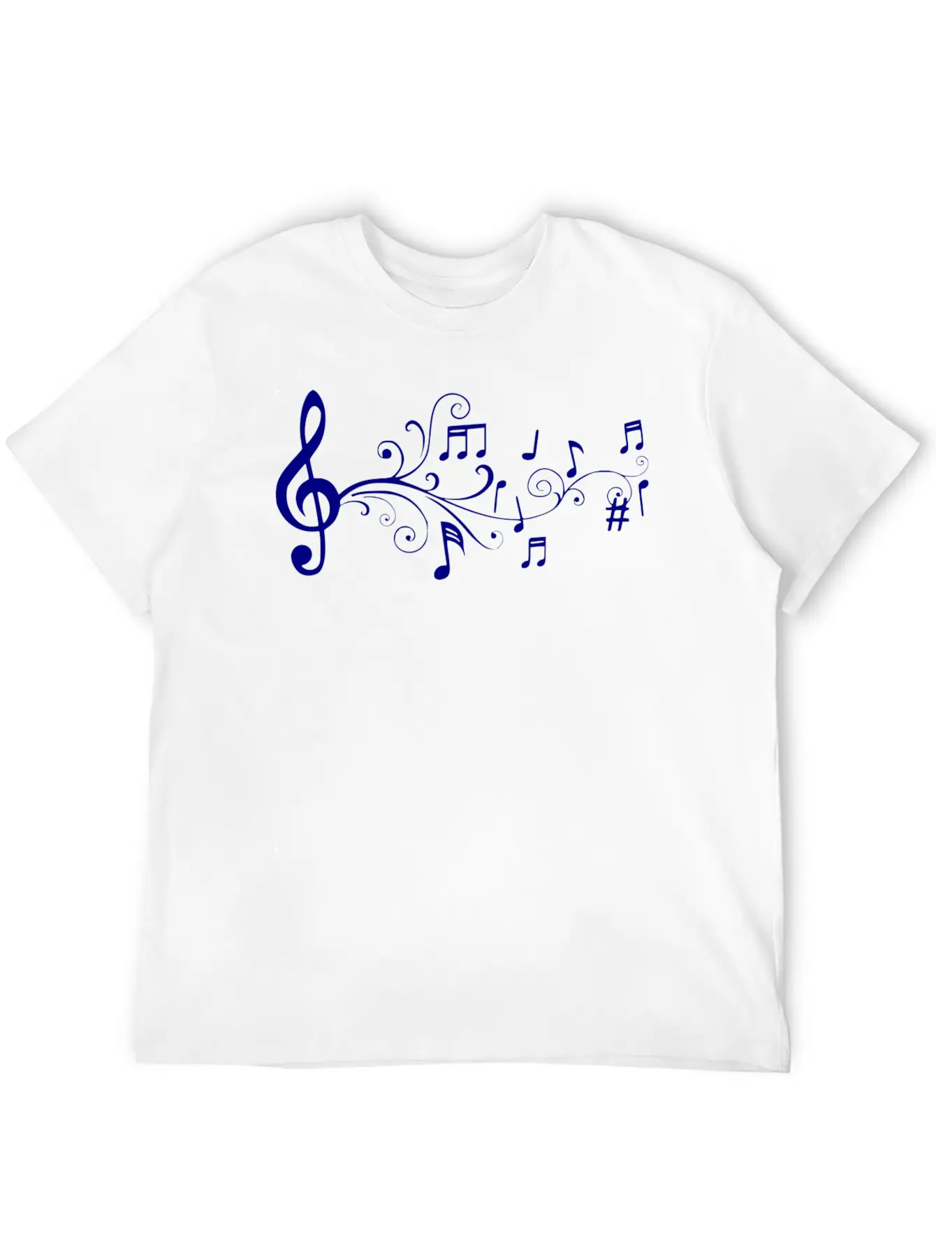 Notas Musicales Breathable Soft Cotton T-Shirt – Timeless Casual Look