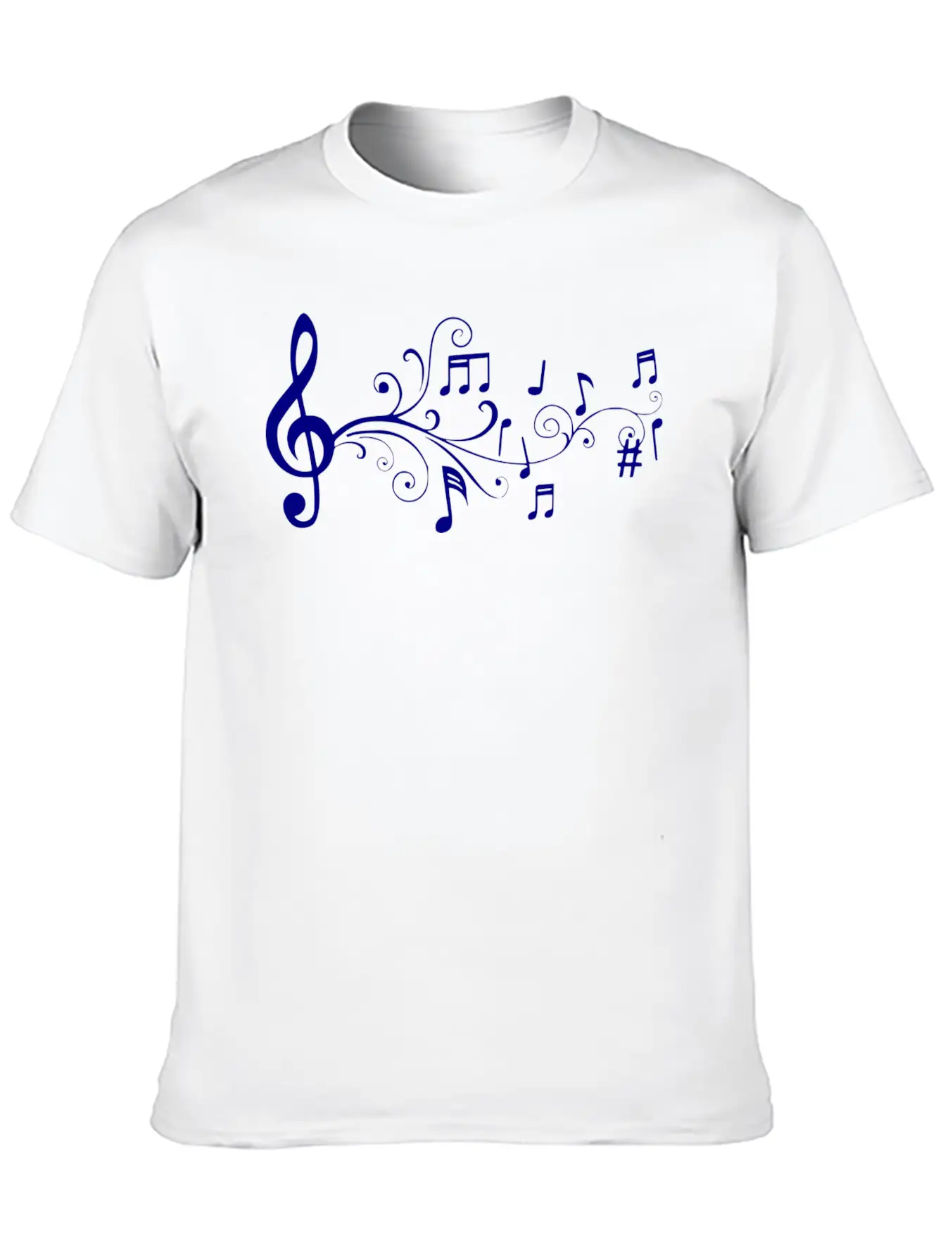 Notas Musicales Breathable Soft Cotton T-Shirt – Timeless Casual Look