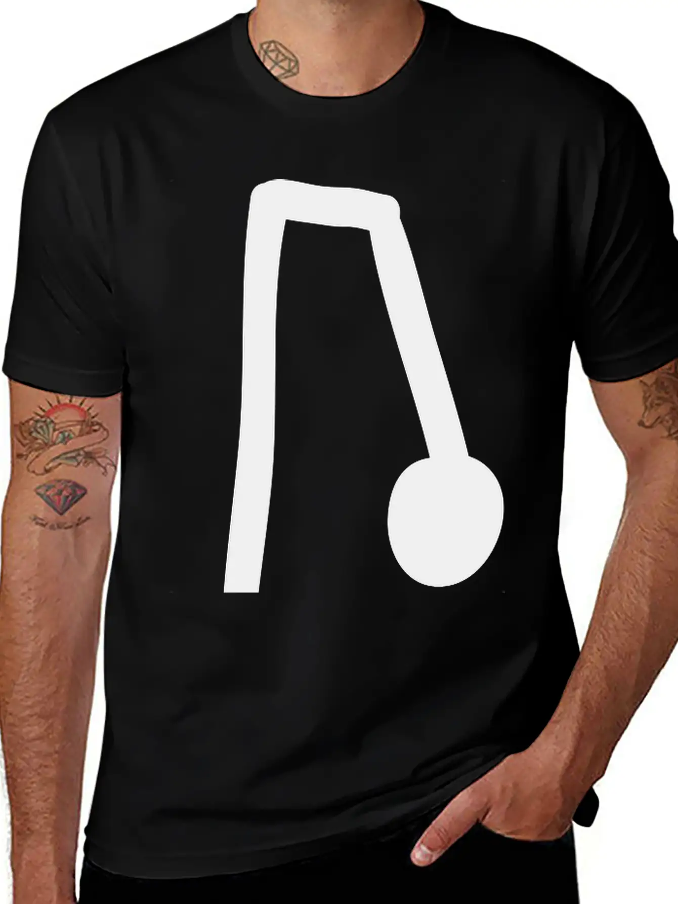 Note Unisex Short Sleeve Soft Cotton T-Shirt – Casual Everyday Wear