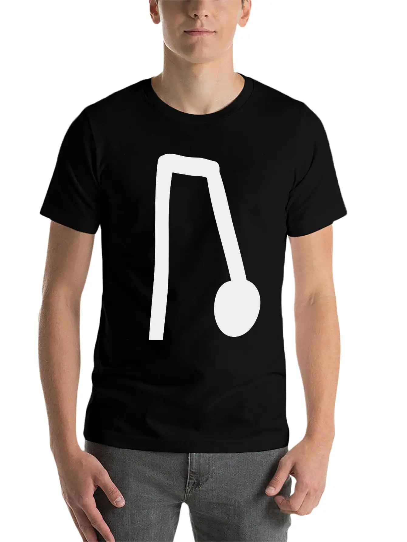 Note Unisex Short Sleeve Soft Cotton T-Shirt – Casual Everyday Wear
