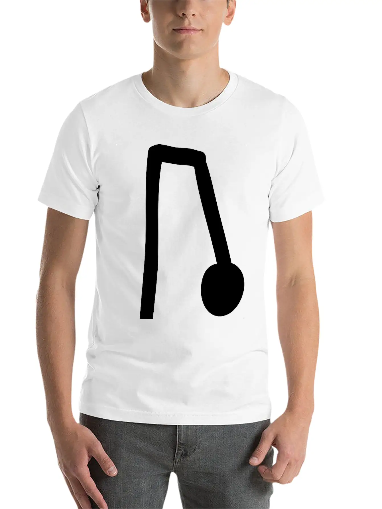 Note Unisex Short Sleeve Soft Cotton T-Shirt – Casual Everyday Wear