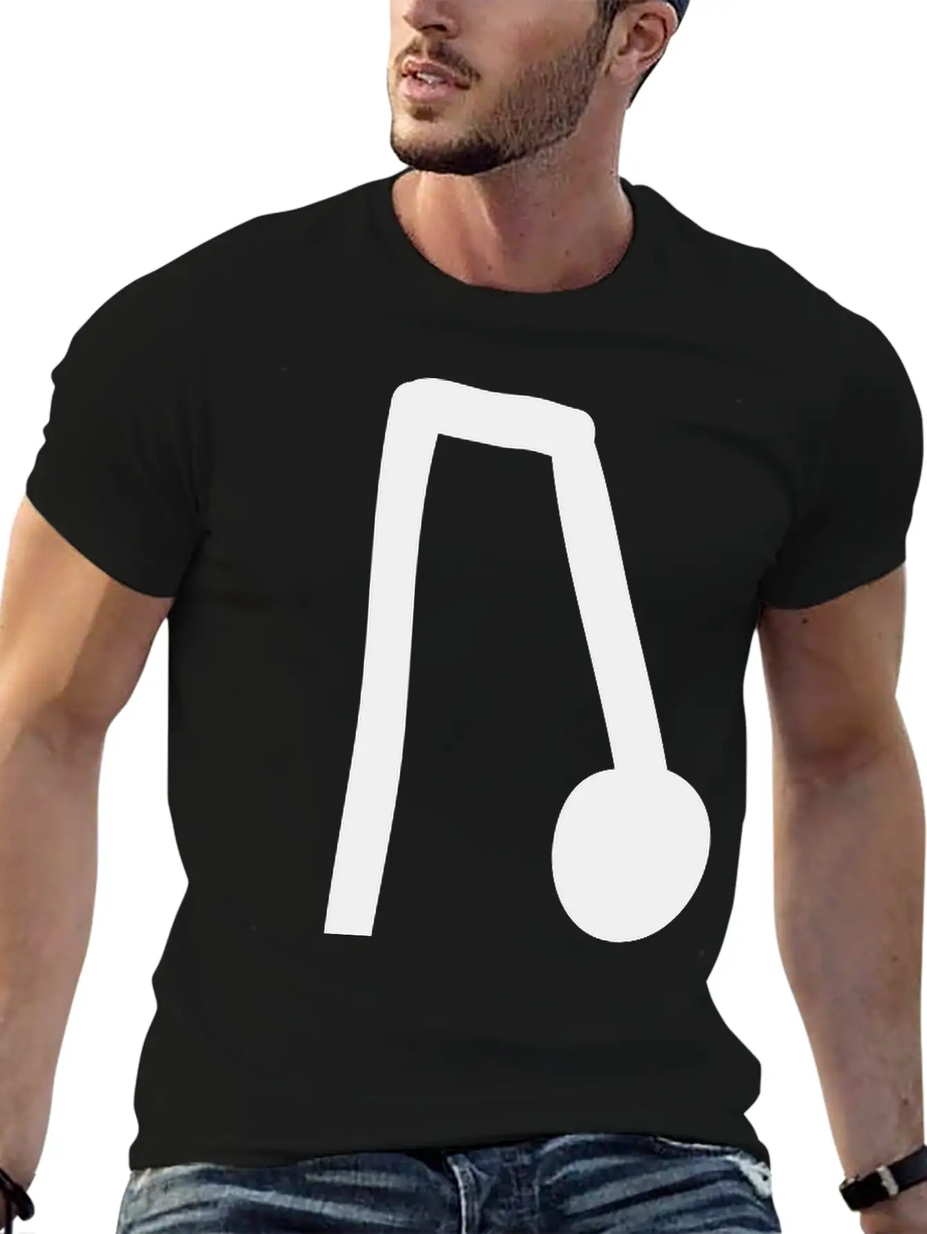 Note Unisex Short Sleeve Soft Cotton T-Shirt – Casual Everyday Wear