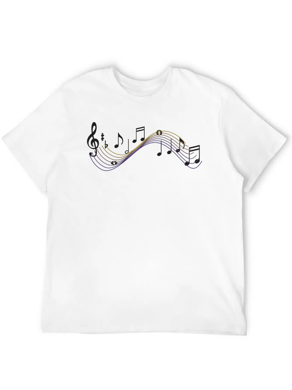 Notes Breathable Soft Cotton T-Shirt – Timeless Casual Look