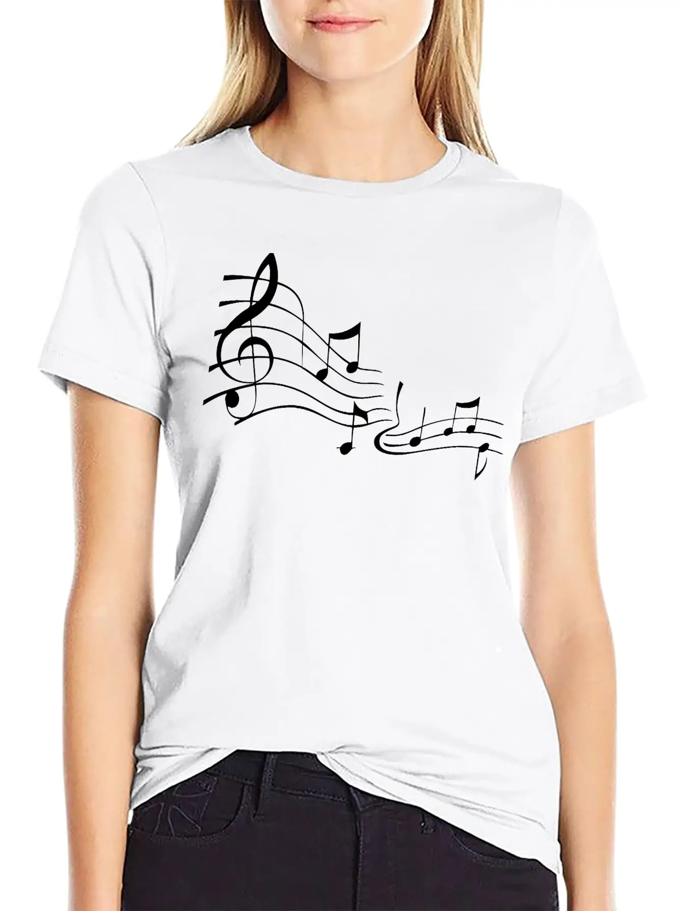 Notes Unisex Short Sleeve Soft Cotton T-Shirt – Casual Everyday Wear