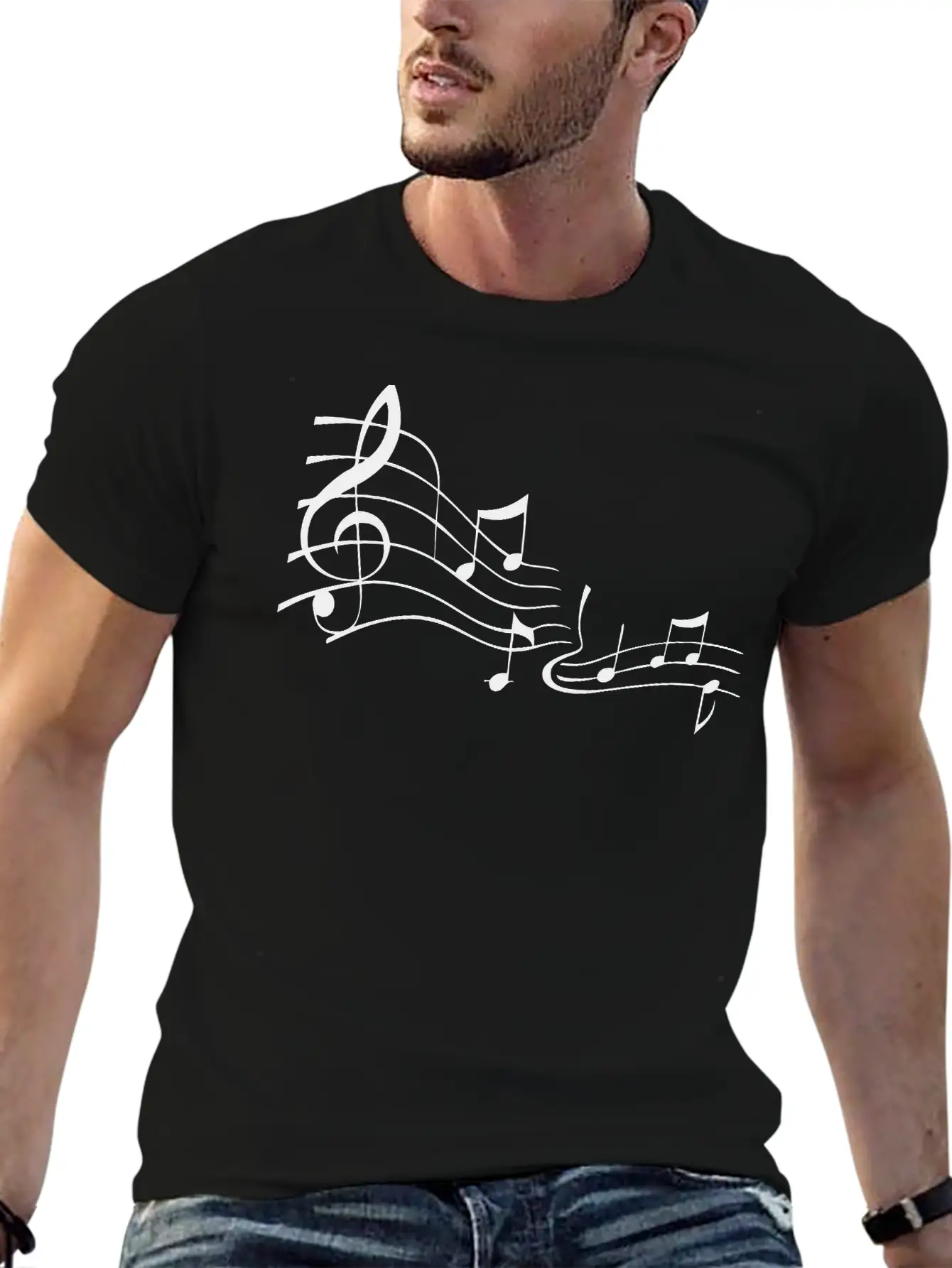 Notes Unisex Short Sleeve Soft Cotton T-Shirt – Casual Everyday Wear