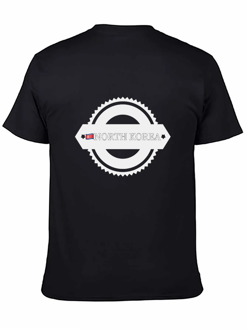 Noth Korea With Flag Breathable Soft Cotton T-Shirt – Timeless Casual Look
