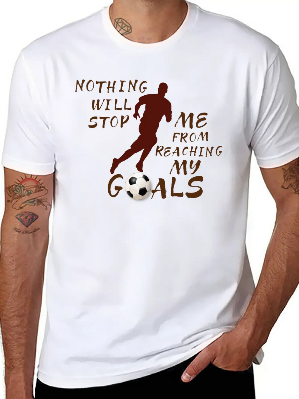 Nothing Will Stop Me Football T-Shirt Unisex Casual T-Shirt – Clean Design For Daily Comfort