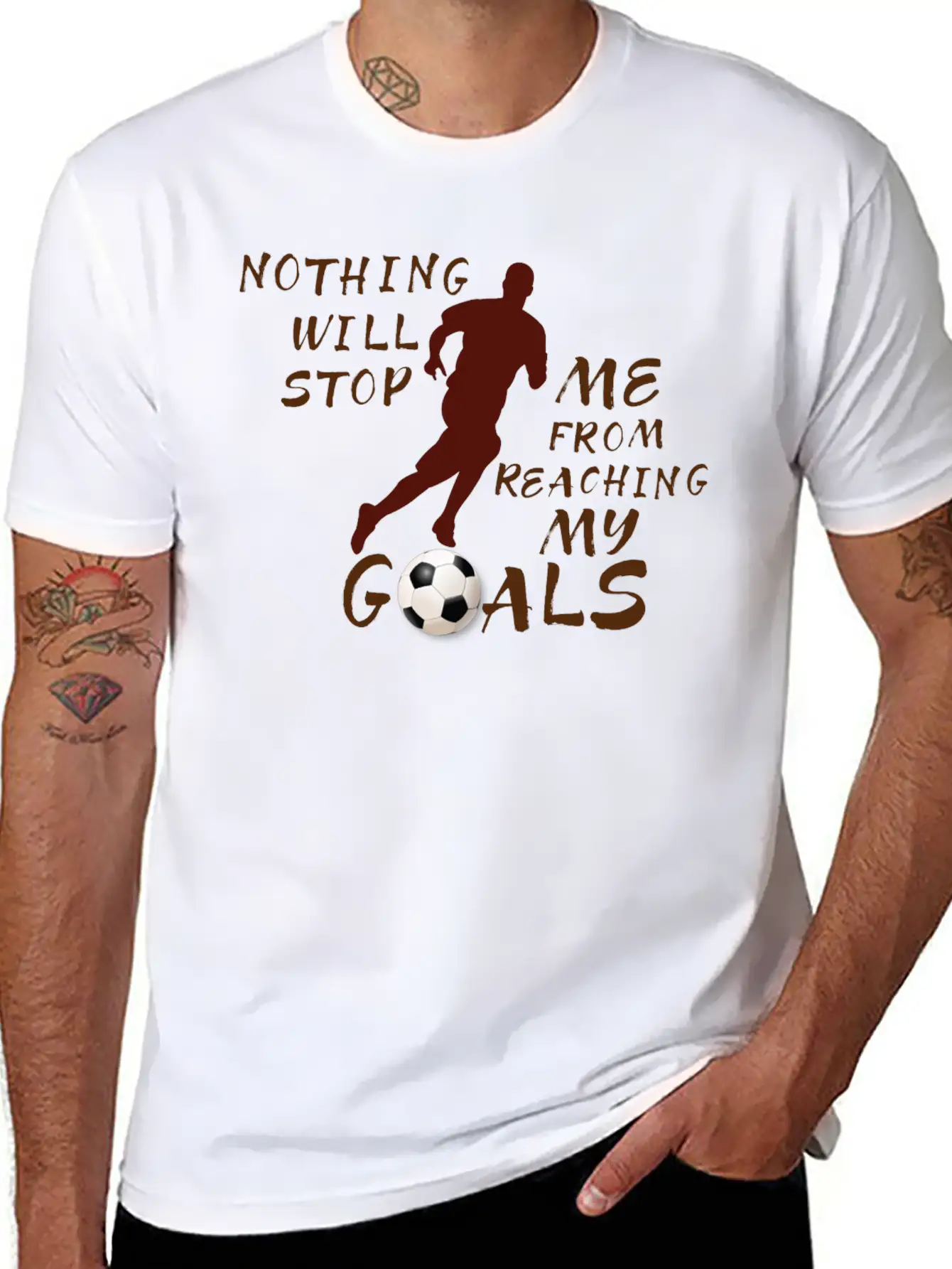 Nothing Will Stop Me Football T-Shirt Unisex Casual T-Shirt – Clean Design For Daily Comfort
