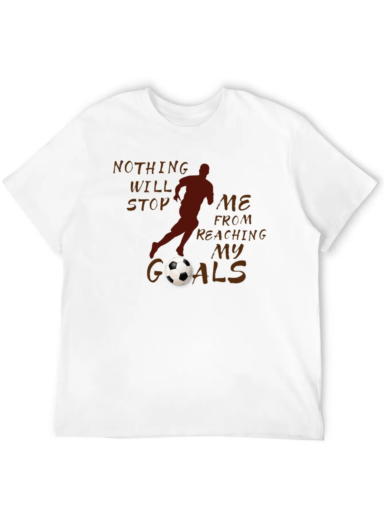 Nothing Will Stop Me Football T-Shirt Unisex Casual T-Shirt – Clean Design For Daily Comfort