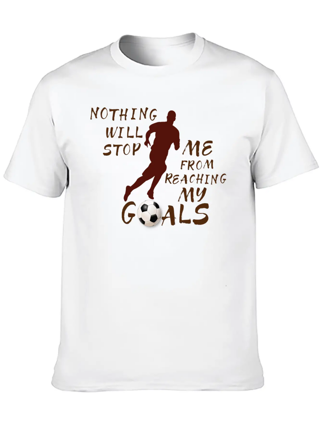 Nothing Will Stop Me Football T-Shirt Unisex Casual T-Shirt – Clean Design For Daily Comfort