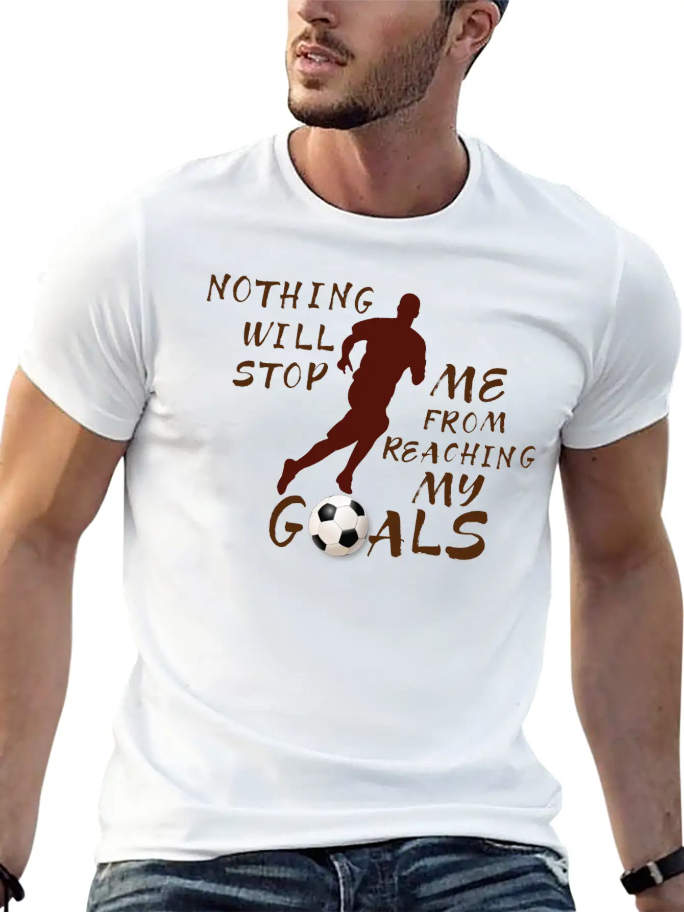 Nothing Will Stop Me Football T-Shirt Unisex Casual T-Shirt – Clean Design For Daily Comfort