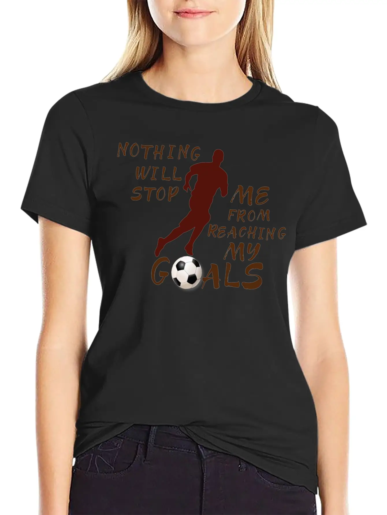 Nothing Will Stop Me Football T-Shirt Unisex Casual T-Shirt – Clean Design For Daily Comfort