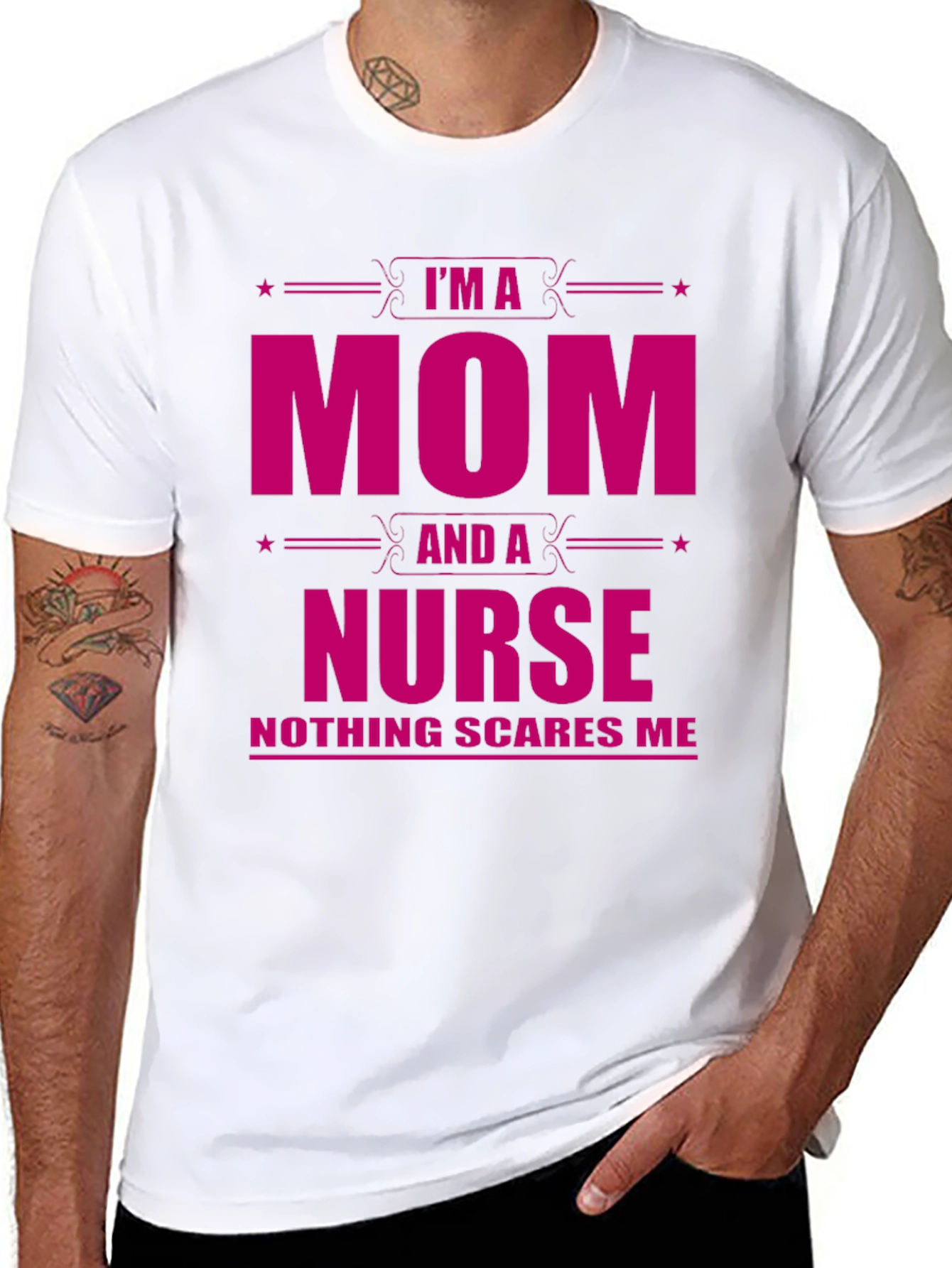 Im a Mom and a Nurse Graphic T-Shirt
