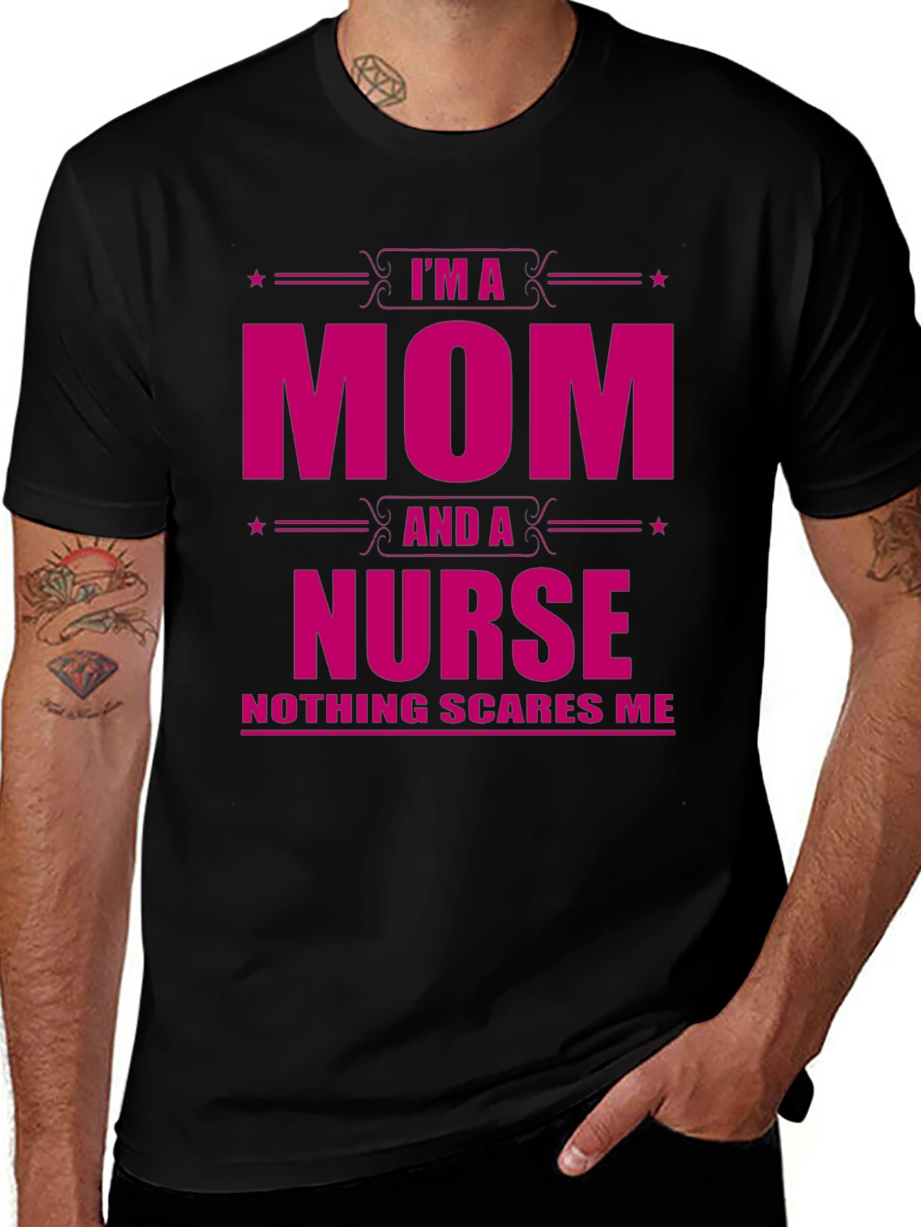 Im a Mom and a Nurse Graphic T-Shirt