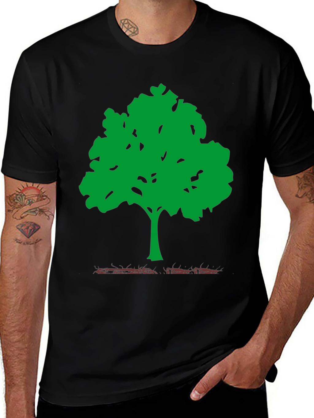 Green Tree Graphic T-Shirt - Nature Lover Tee