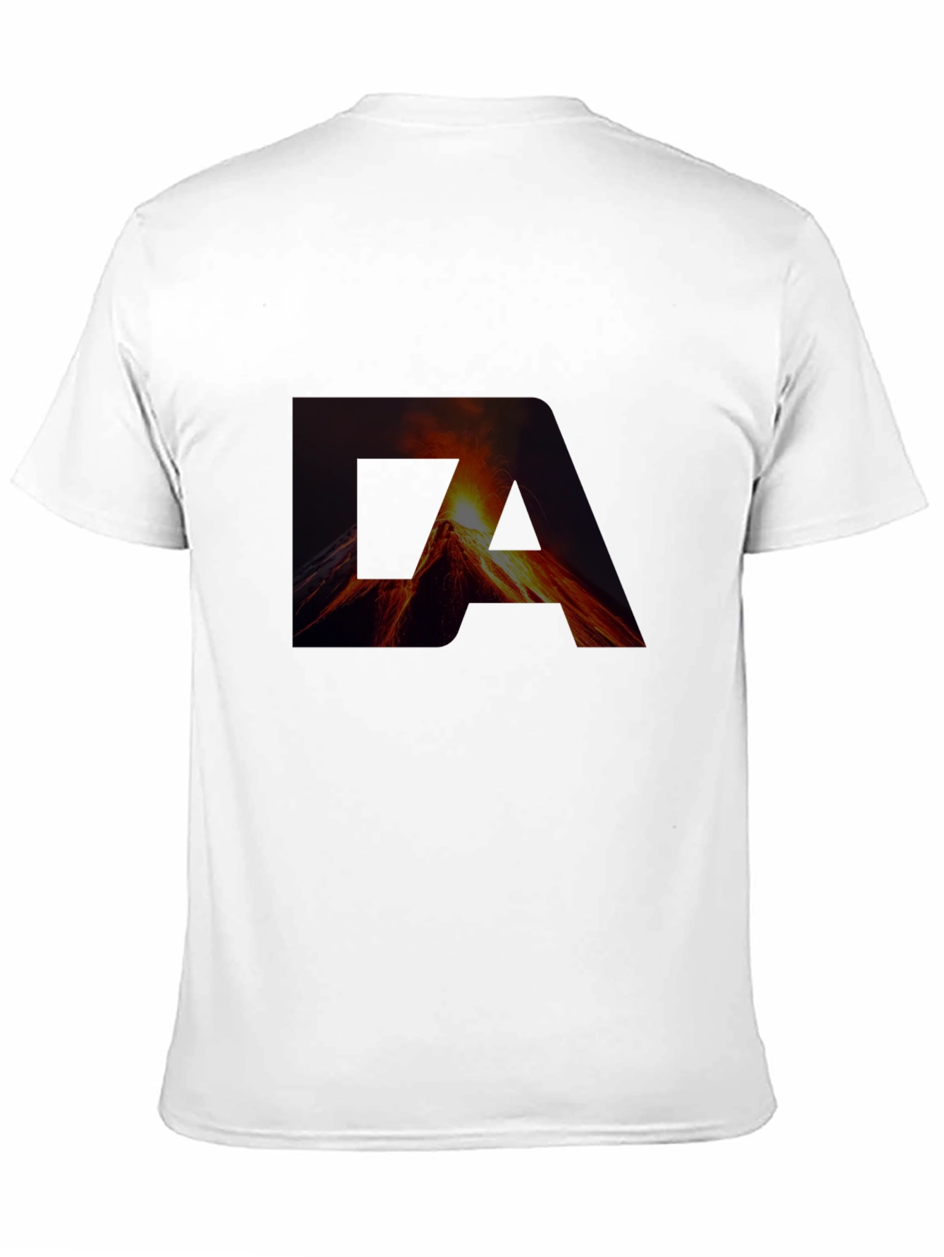 Volcano Graphic Black T-Shirt - Bold Statement Tee