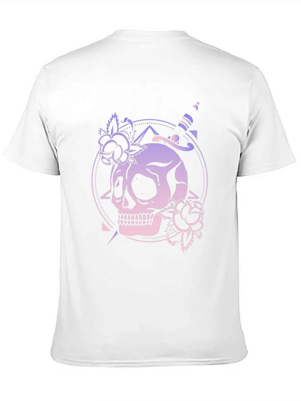 Nu Goth Skull Rose Japanese Witchcraft Satanism Unisex Short Sleeve Soft Cotton T-Shirt – Casual Everyday Wear