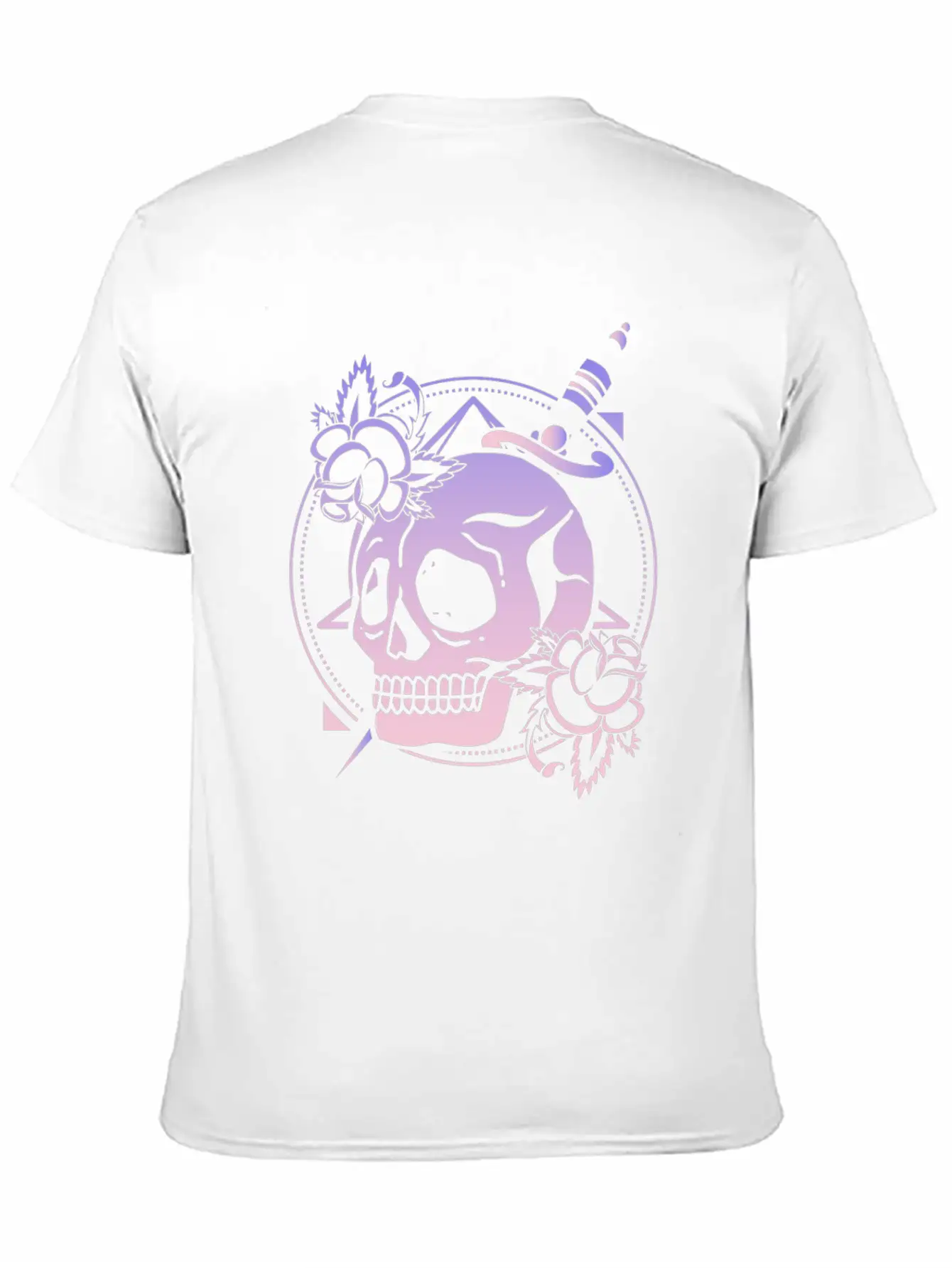 Nu Goth Skull Rose Japanese Witchcraft Satanism Unisex Short Sleeve Soft Cotton T-Shirt – Casual Everyday Wear