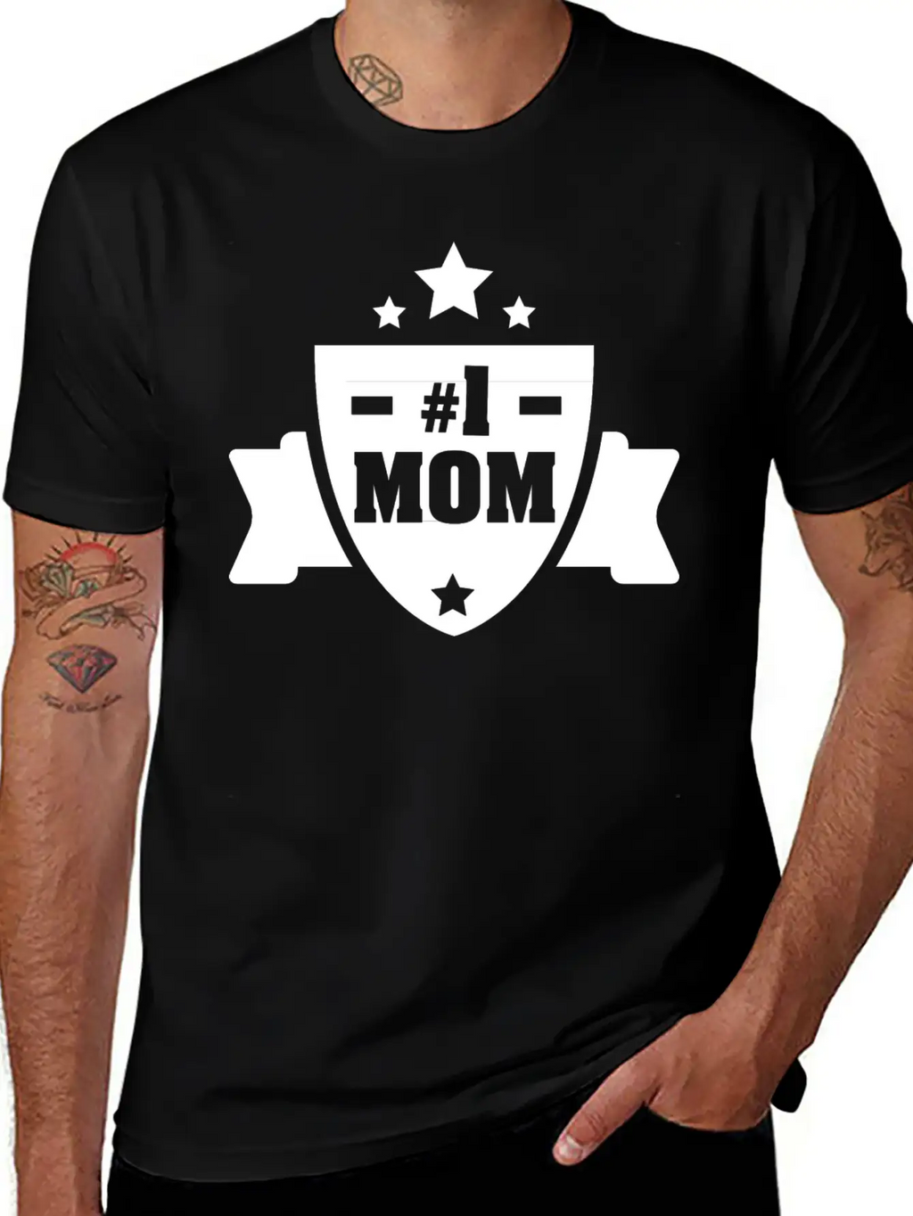 Number 1 Mom Stylish Everyday T-Shirt – Unisex Basic Cotton Tee