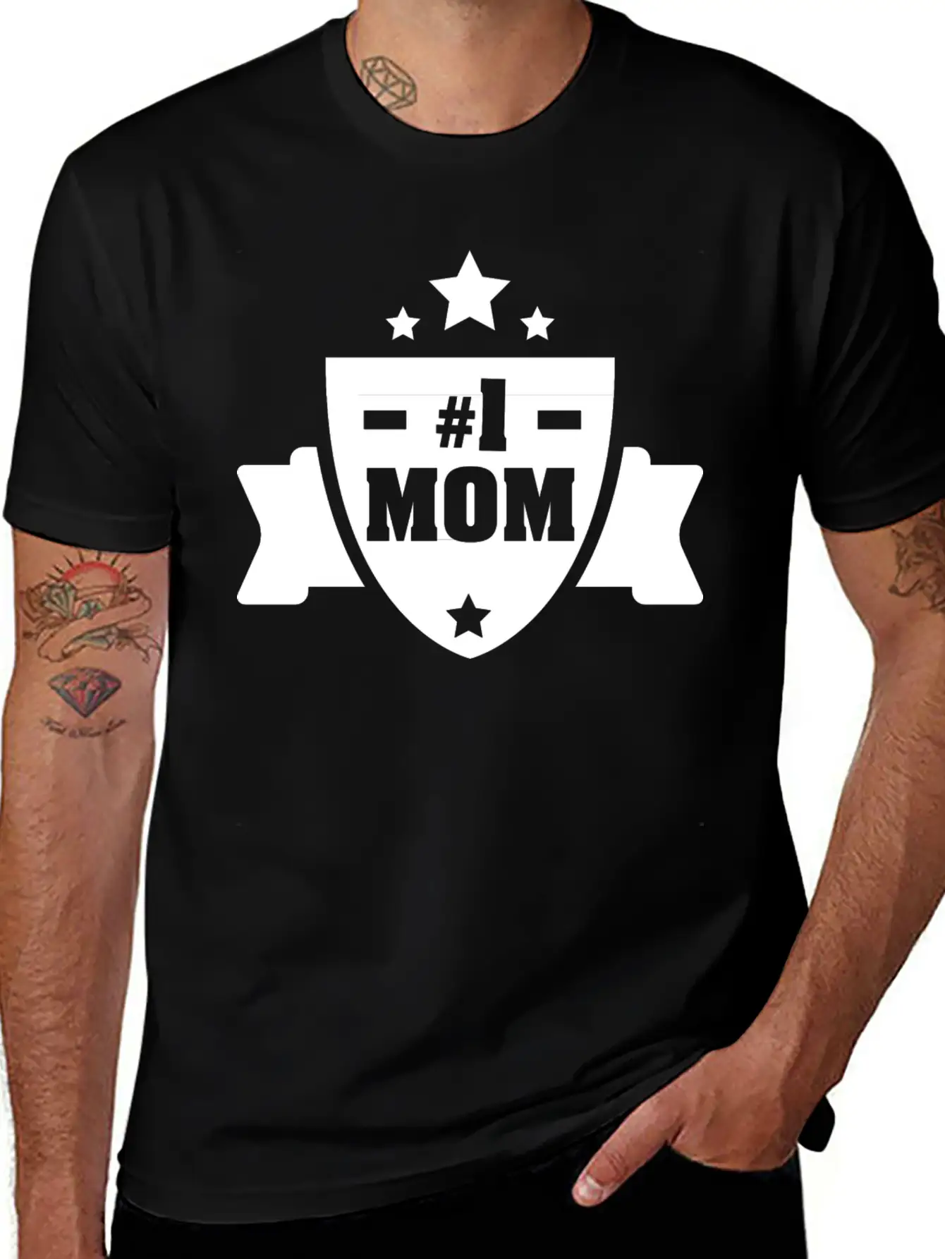 Number 1 Mom Stylish Everyday T-Shirt – Unisex Basic Cotton Tee