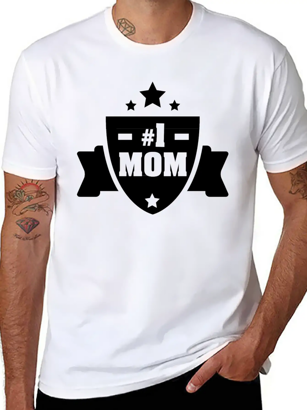 Number 1 Mom Stylish Everyday T-Shirt – Unisex Basic Cotton Tee