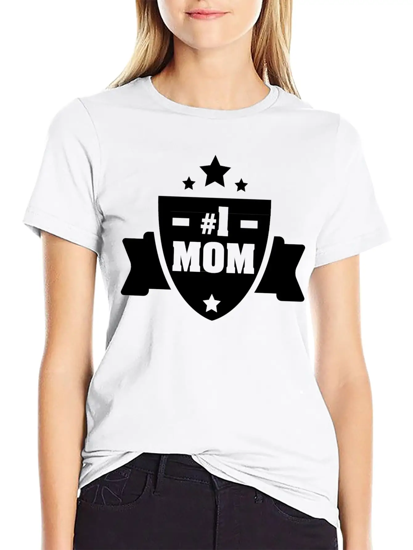 Number 1 Mom Stylish Everyday T-Shirt – Unisex Basic Cotton Tee
