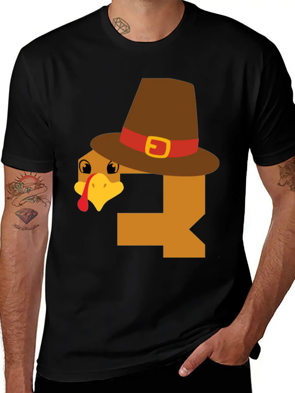 Number 3 Turkey Thanksgiving Outfit Boy 3 Year Old Unisex Short Sleeve Soft Cotton T-Shirt – Casual Everyday Wear