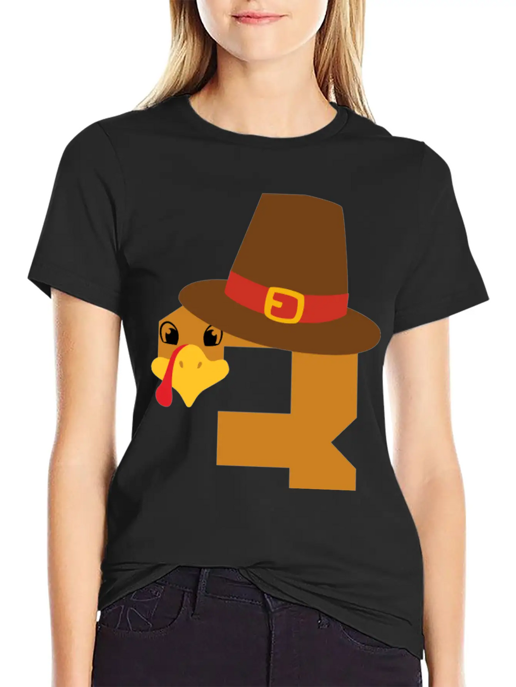 Number 3 Turkey Thanksgiving Outfit Boy 3 Year Old Unisex Short Sleeve Soft Cotton T-Shirt – Casual Everyday Wear
