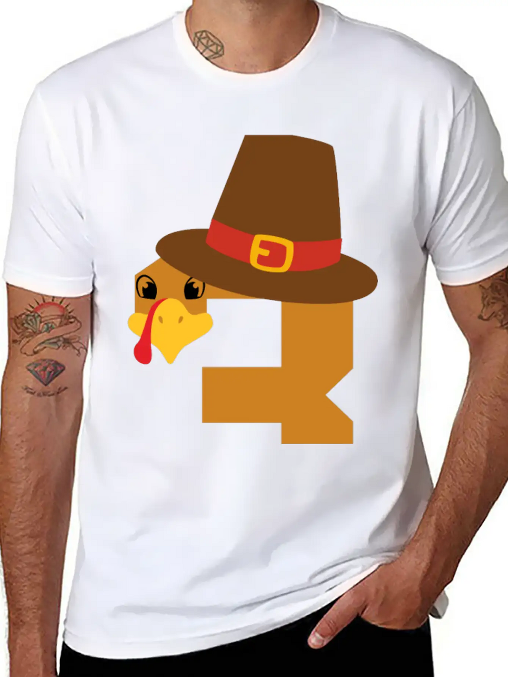 Number 3 Turkey Thanksgiving Outfit Boy 3 Year Old Unisex Short Sleeve Soft Cotton T-Shirt – Casual Everyday Wear