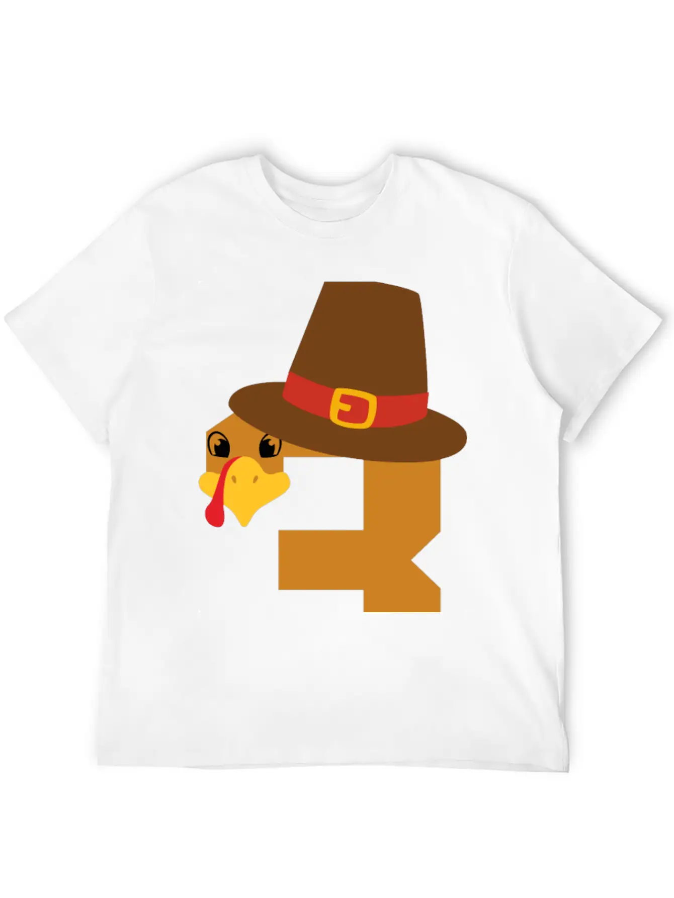 Number 3 Turkey Thanksgiving Outfit Boy 3 Year Old Unisex Short Sleeve Soft Cotton T-Shirt – Casual Everyday Wear