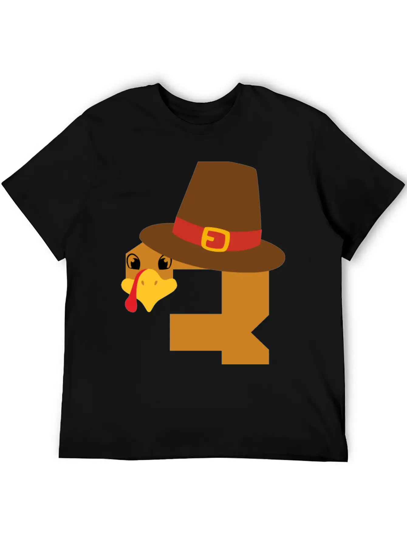 Number 3 Turkey Thanksgiving Outfit Boy 3 Year Old Unisex Short Sleeve Soft Cotton T-Shirt – Casual Everyday Wear