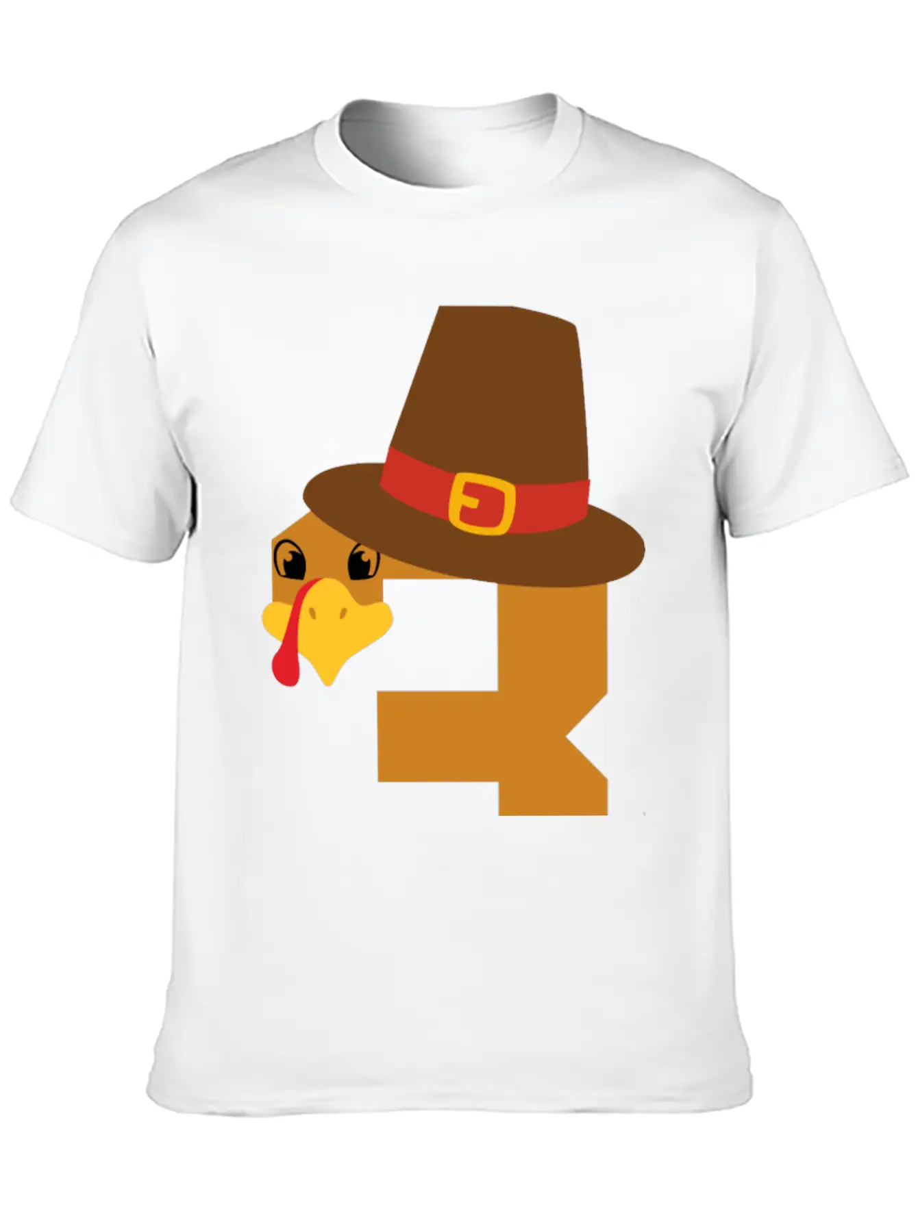 Number 3 Turkey Thanksgiving Outfit Boy 3 Year Old Unisex Short Sleeve Soft Cotton T-Shirt – Casual Everyday Wear