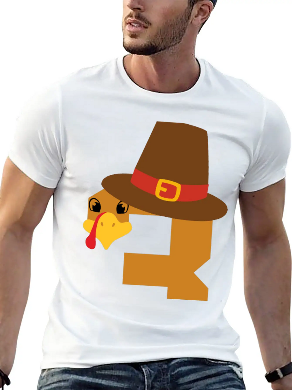 Number 3 Turkey Thanksgiving Outfit Boy 3 Year Old Unisex Short Sleeve Soft Cotton T-Shirt – Casual Everyday Wear